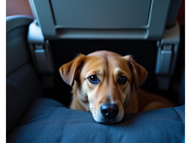 Préparation chien voyage avion